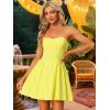 image:imageAllegra K Womens Sexy Tube Strapless Dress Sweetheart Neckline Off Shoulder 2026 Cocktail Party Mini Short DressesYellow
