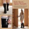 image:imageAllegra K Womens Snow Double Buckle Flat Warm MidCalf BootsBlack
