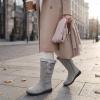 image:imageAllegra K Womens Snow Double Buckle Flat Warm MidCalf BootsGrey