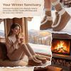 image:imageAllegra K Womens Warm Ankle Boot Laceup Flat Snow BootsBrown