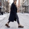 image:imageAllegra K Womens Warm Ankle Boot Laceup Flat Snow BootsCoffee