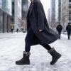 image:imageAllegra K Womens Warm Ankle Boots Side Zipper Flat Snow BootsBlack