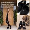 image:imageAllegra K Womens Winter Ankle Boot Laceup Flat Snow BootsBlack