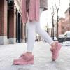 image:imageAllegra K Womens Winter Ankle Boot Laceup Flat Snow BootsPink