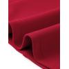 image:imageAllegra K Work Dresses for Women Midi Length Short Sleeve V Neck Button Decro ALine Business Casual DressWine Red