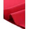 image:imageAllegra K Work Tops for Women Stand Collar Long Sleeve Ruched 2026 Trendy Blouse Business Casual Office ShirtRed
