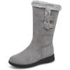 image:imageAllegra K Womens Snow Double Buckle Flat Warm MidCalf BootsGrey