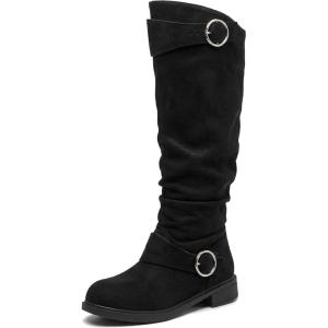 image:imageAllegra K Womens Flat Knee High Shoes No Heel Soft Cushioned BootsBlack