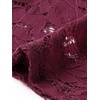 image:imageAllegra K Womens Lace Cardigan Stand Collar Short Elegant Shrug Open Front Cropped Bolero CardiganBurgundy