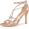 image:imageAllegra K Womens Rhinestone Knot Strap Stiletto Heels Sandals