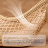 image:imageAllegra K Womens Mesh Heels Pumps Pointed Toe Chunky Heel Comfortable Dress ShoesBeige