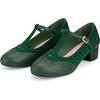 image:imageAllegra K Womens TStrap Mary Jane Ankle Strap Block Heels PumpsDark Green