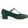 image:imageAllegra K Womens TStrap Mary Jane Ankle Strap Block Heels PumpsDark Green