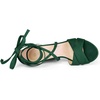 image:imageAllegra K Women Crisscross Front Block Heeled Lace Up Green Sandals 95 m US