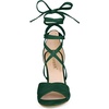 image:imageAllegra K Women Crisscross Front Block Heeled Lace Up Green Sandals 95 m US