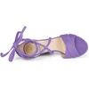 image:imageAllegra K Womens Block Heeled Lace Up Purple Sandals 6 M US