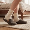 image:imageAllegra K Womens Fuzzy Slipon House Shoes Unisex Warm Soft Comfy SlippersBrown