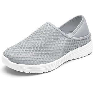 image:imageAllegra K Womens Casual Slipon Shoes Men TwoWay Lightweight Breathable Unisex Shoes Grey 9women75men