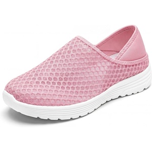 image:imageAllegra K Womens Casual Slipon Shoes Men TwoWay Lightweight Breathable Unisex Shoes Pink 115women10men