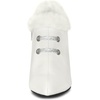 image:imageAllegra K Womens Block Heels Pointed Toe Faux Fur Ankle BootiesWhite