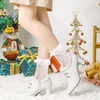 image:imageAllegra K Womens Block Heels Pointed Toe Faux Fur Ankle BootiesWhite