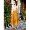 image:imageAllegra K Womens Floral Skirt Chiffon Aline Long Tiered Ruffle Boho Summer Midi SkirtsGinger