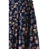 image:imageAllegra K Womens Floral Skirt Chiffon Aline Long Tiered Ruffle Boho Summer Midi SkirtsNavy Blue