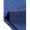 image:imageAllegra K Womens Mock Neck 34 Sleeve Slim Check Office Work Plaid DressBlue
