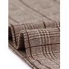 image:imageAllegra K Womens Mock Neck 34 Sleeve Slim Check Office Work Plaid DressLight Brown