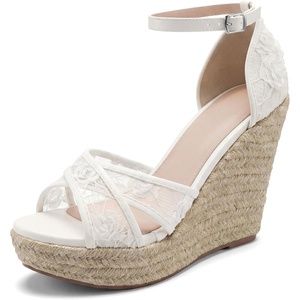 image:imageAllegra K Womens Espadrilles Lace Wedges Wedge SandalsFlower White