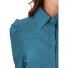image:imageAllegra K Work Body Suits for Women Office Button Down Shirt Collared Long Sleeves Bodysuit TopLake Blue