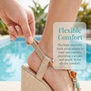 image:imageAllegra K Womens Beaded Tstrap Platform Elastic Peeptoe SandalsGold