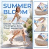 image:imageAllegra K Womens Laceup Camouflage Platform Peeptoe SandalsBlue3