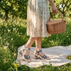 image:imageAllegra K Womens Laceup Camouflage Platform Peeptoe SandalsGreen