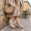 image:imageAllegra K Womens Laceup Camouflage Platform Peeptoe SandalsPink1