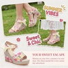 image:imageAllegra K Womens Laceup Camouflage Platform Peeptoe SandalsRed2
