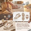 image:imageAllegra K Womens Plaid Beaded Platform Elastic Band SandalsBeige