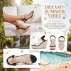 image:imageAllegra K Womens Plaid Rhinestone Butterfly Transparent Band Platform SandalsBlack