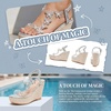 image:imageAllegra K Womens Plaid Rhinestone Butterfly Transparent Band Platform SandalsSilver