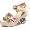 image:imageAllegra K Womens Laceup Camouflage Platform Peeptoe SandalsPink1