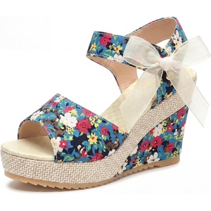 image:imageAllegra K Womens Laceup Camouflage Platform Peeptoe SandalsGreen