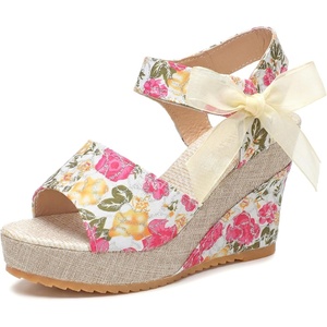 image:imageAllegra K Womens Laceup Camouflage Platform Peeptoe SandalsRed2