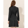 image:imageAllegra K Aline Dress for Womens Elegant Satin Keyhole Tie Waist Dress for Work