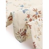 image:imageAllegra K Womens Vintage Peter Pan Collar High Waist Flowy Midi Puff Sleeve Floral DressLight Beige