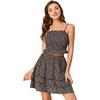 image:imageAllegra K Womens Summer 2 Piece Outfit Dress Cami Crop Top Tiered Floral Skirt Set