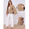 image:imageAllegra K Cape Sleeve Blazer for Womens Business Work Open Front Casual Jacket CoatLight Brown