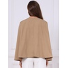 image:imageAllegra K Cape Sleeve Blazer for Womens Business Work Open Front Casual Jacket CoatLight Brown