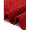 image:imageAllegra K Cardigan Sweaters for Women Collarless Button Up Dressy Chunky Knit CardigansRed