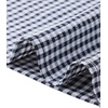 image:imageAllegra K Gingham Dress for Women Casual Short Sleeve V Neck Tie Front Swing Flowy Tiered Midi DressesBlack Blue