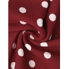 image:imageAllegra K Polka Dot Dress for Women Casual Summer Sleeveless Tank Dress Boat Neck Y2K Bubble DressesDark Red